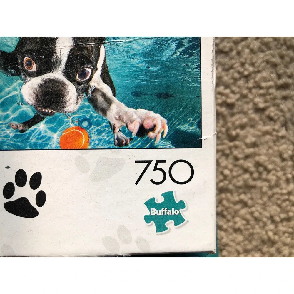 Buffalo Games - Dog Days - Underwater Dogs - 750 Piece Jigsaw Puzzle - Complete